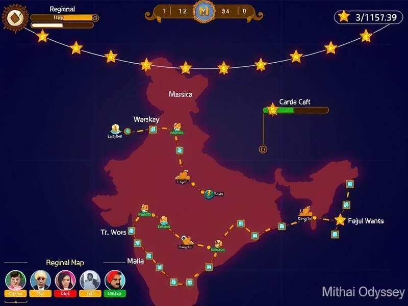 Mithai Odyssey regional map